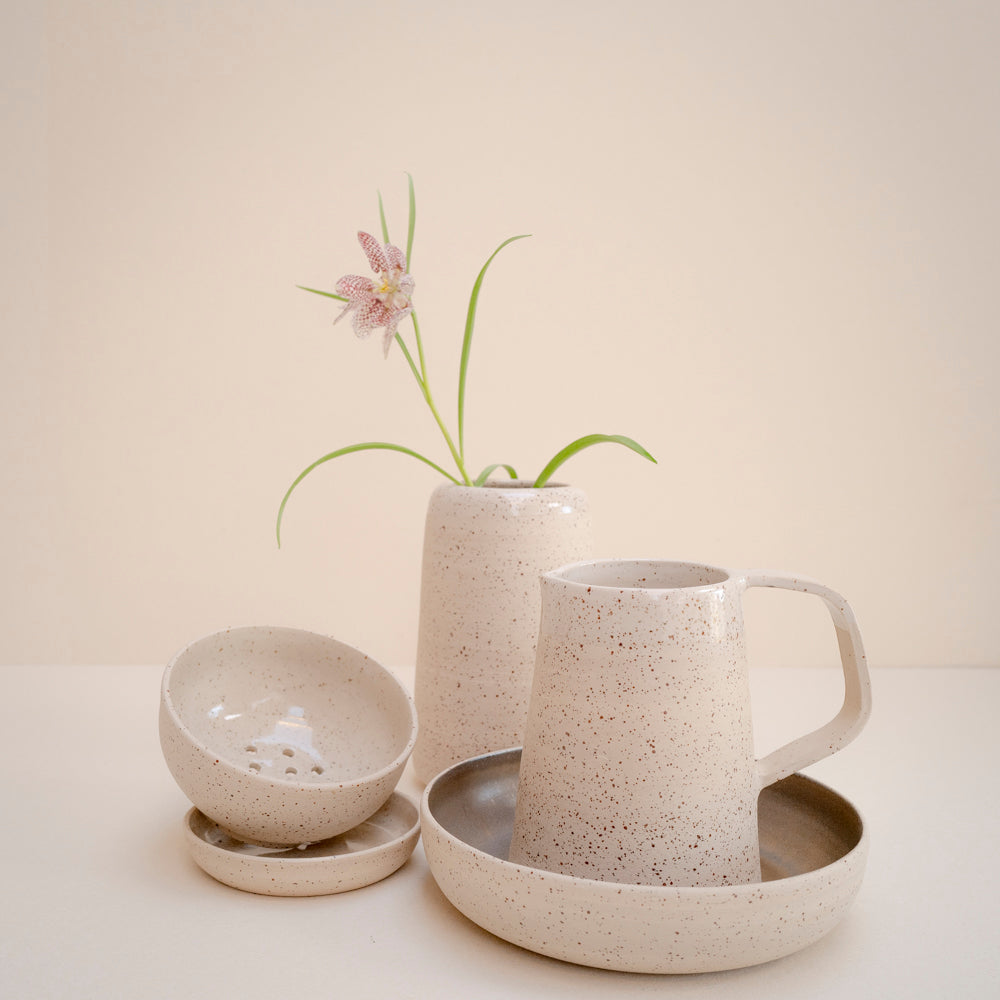 Speckled vase
