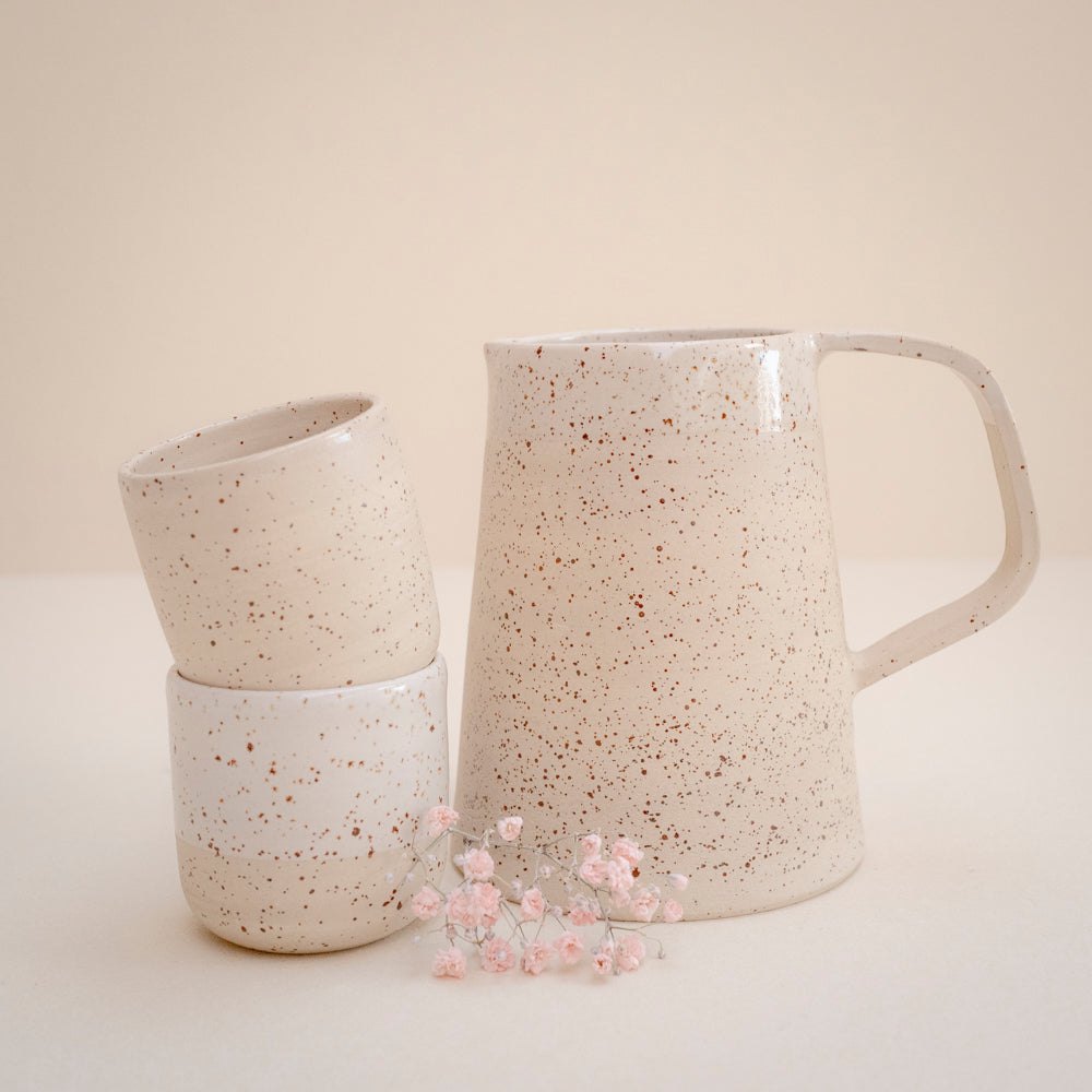 Speckled pitcher