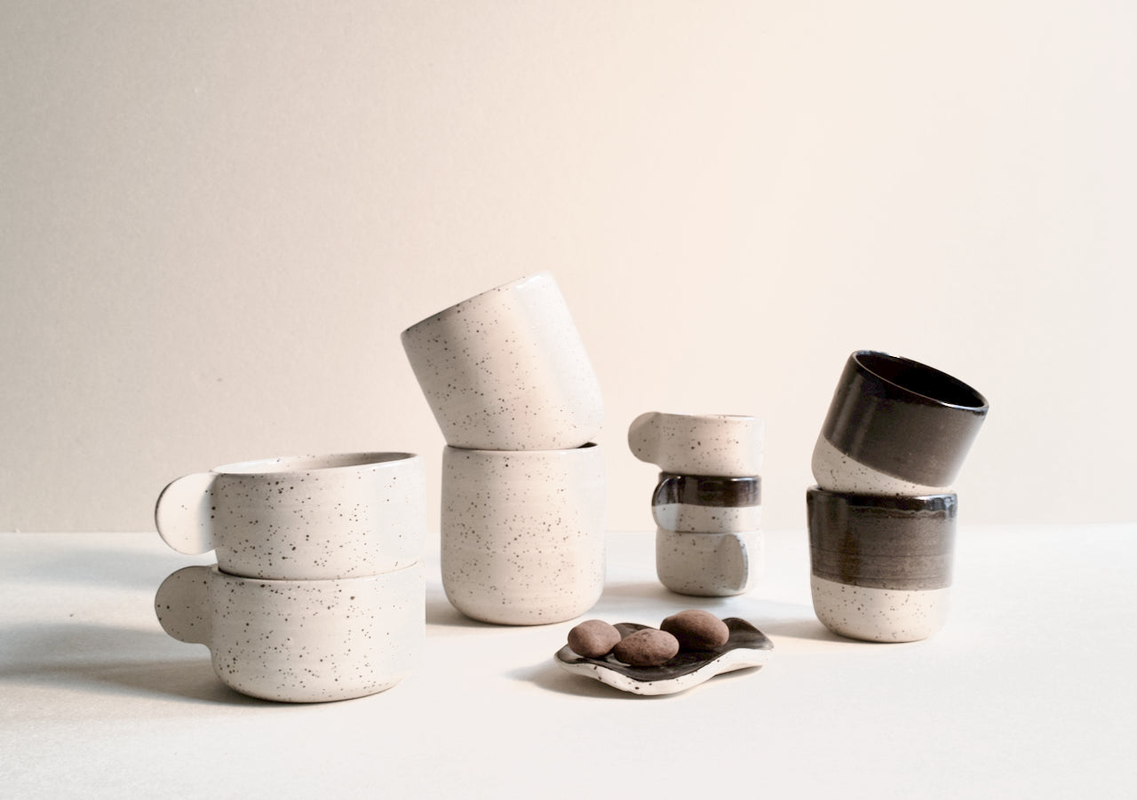 Speckled espresso cup