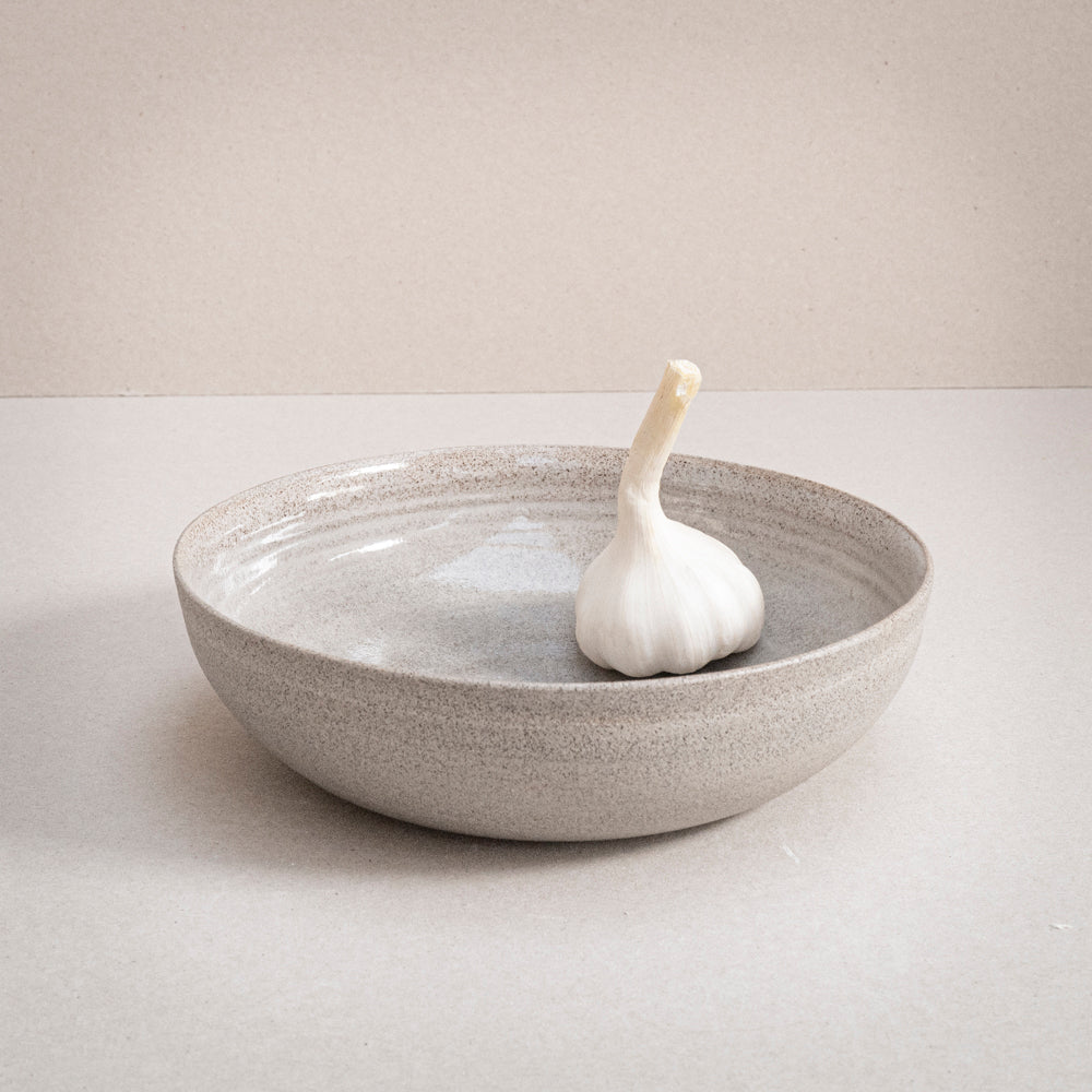 Gray medium size bowl