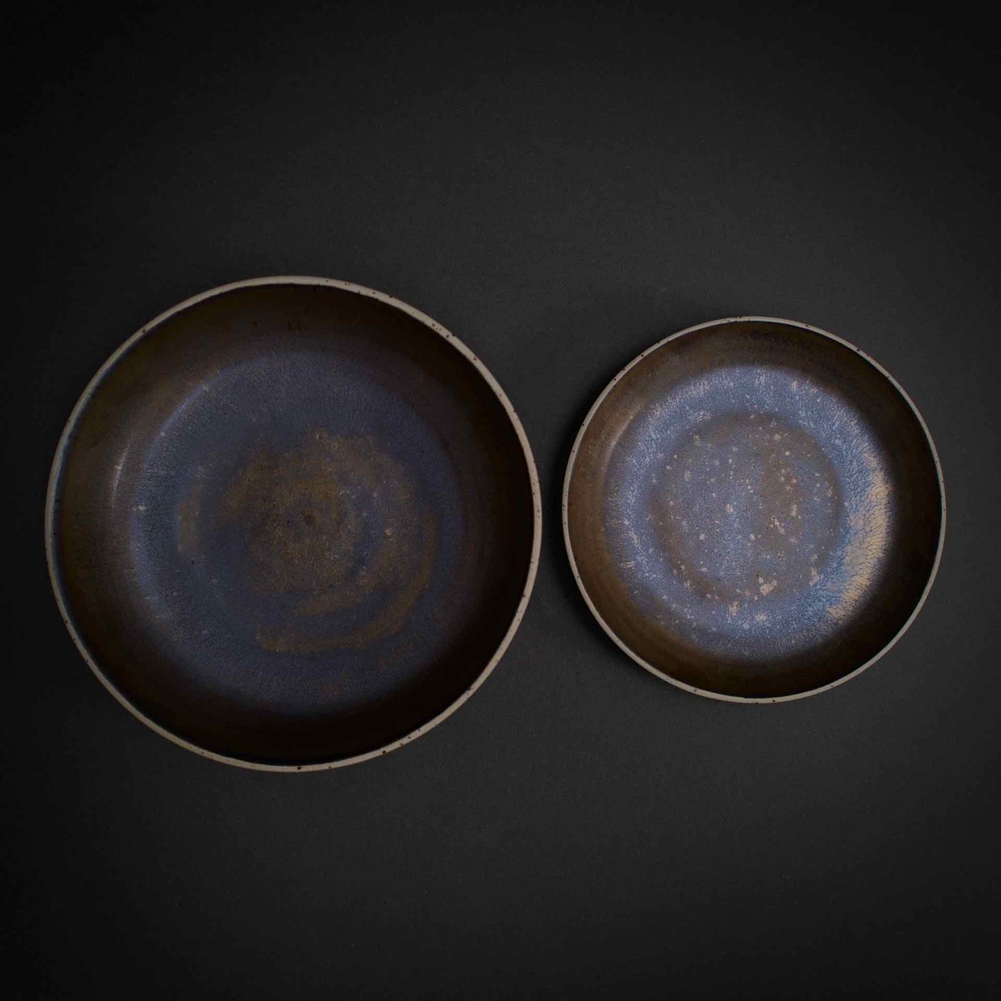 Bronze speckled bowl set