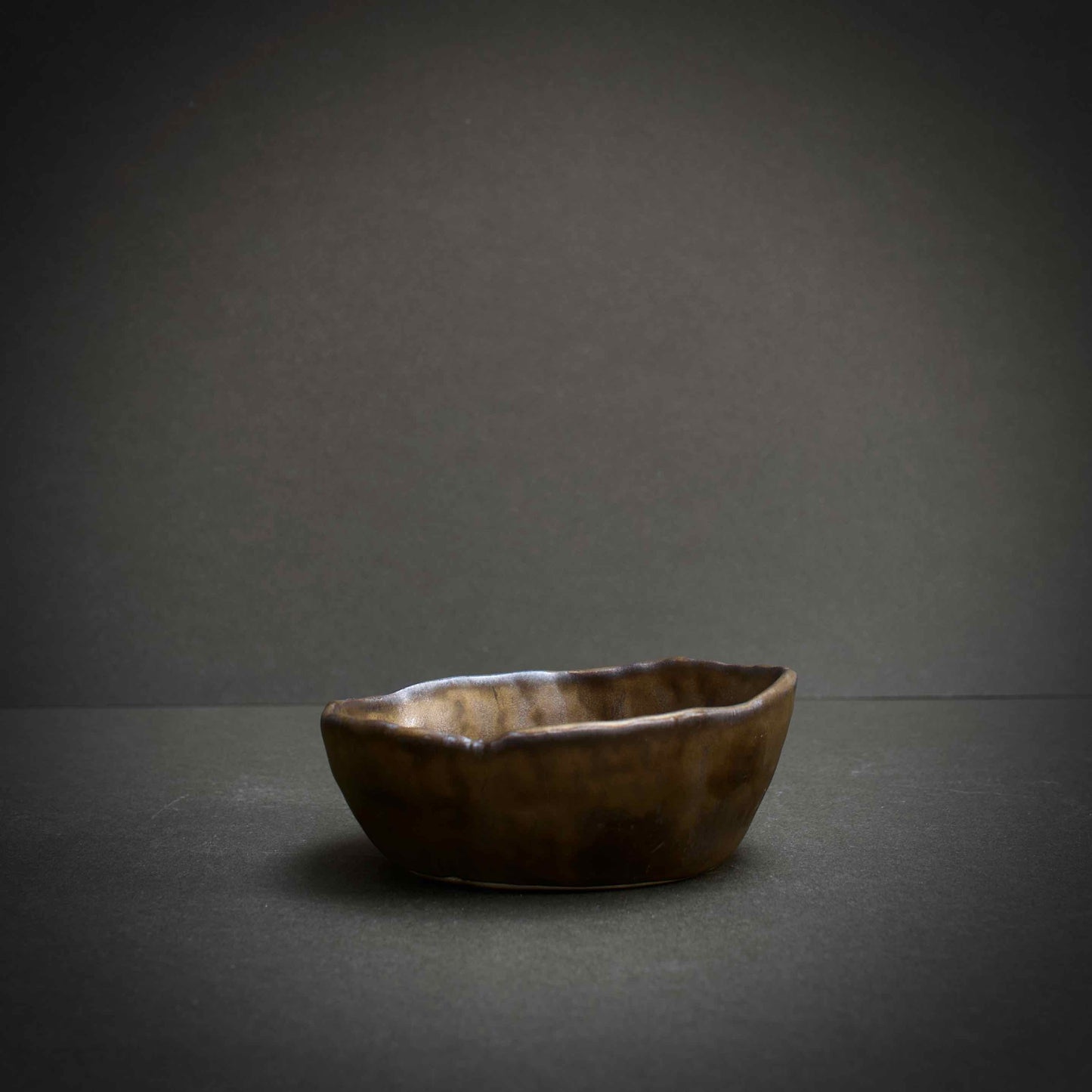 Bronze organic shaped bowls