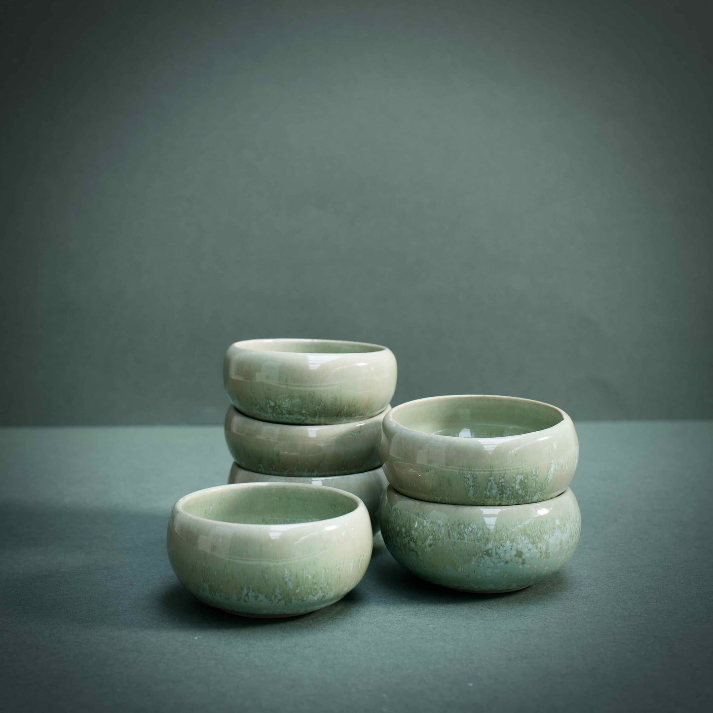 Green small bowls