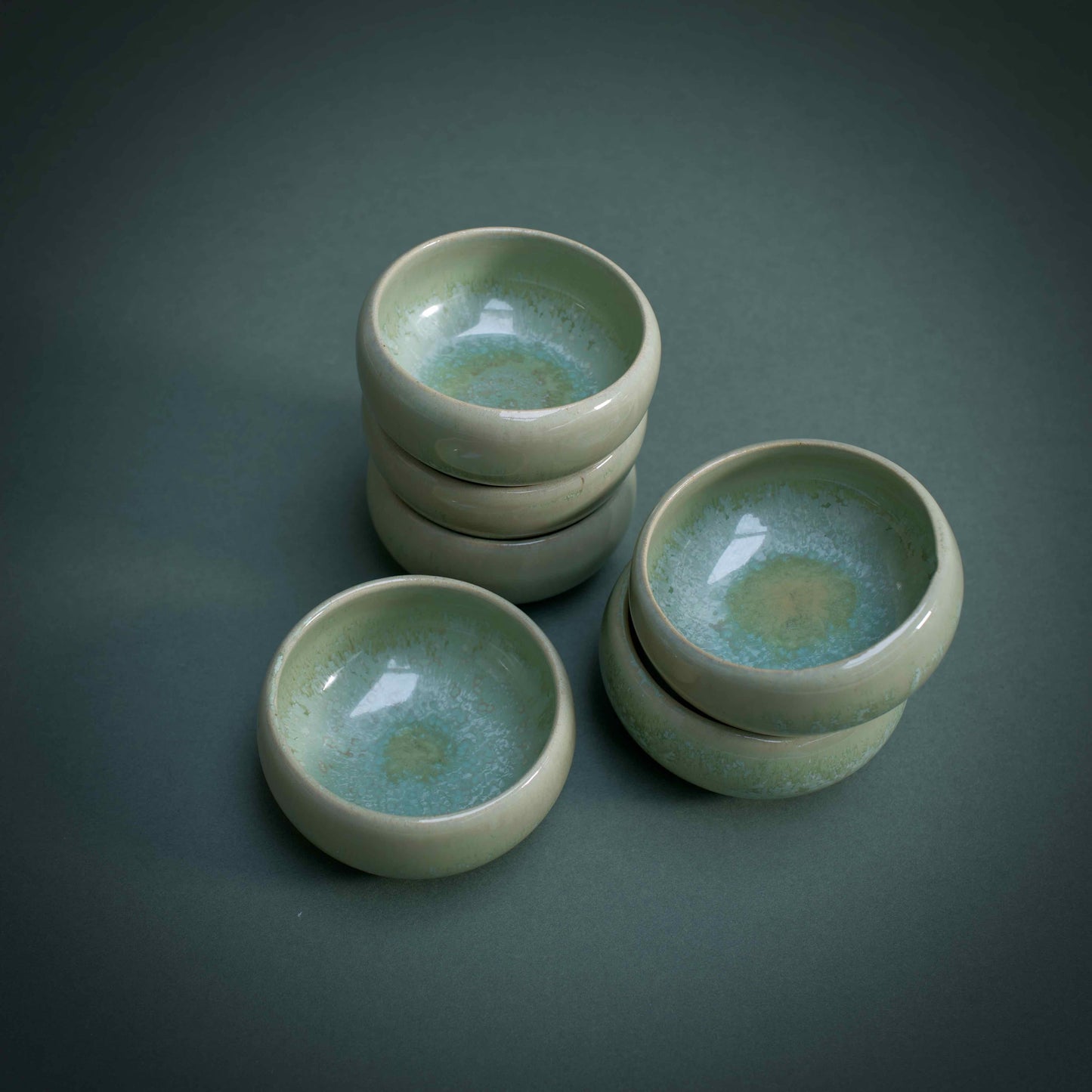 Green small bowls