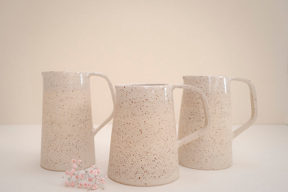 Speckled pitcher