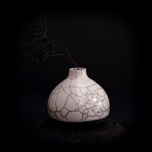 Raku small vase