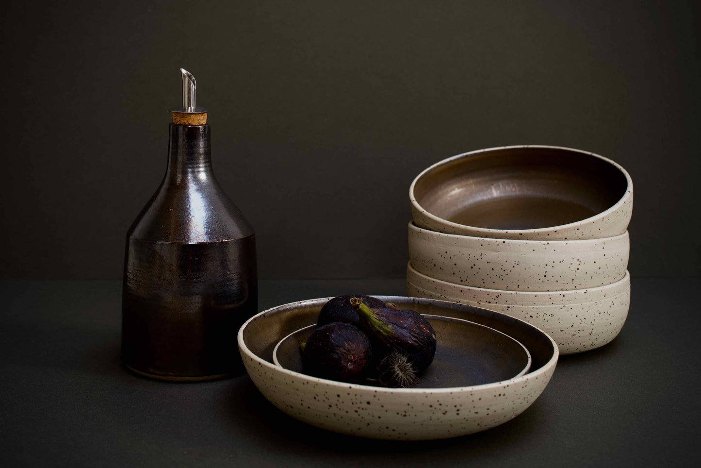 Bronze speckled bowl