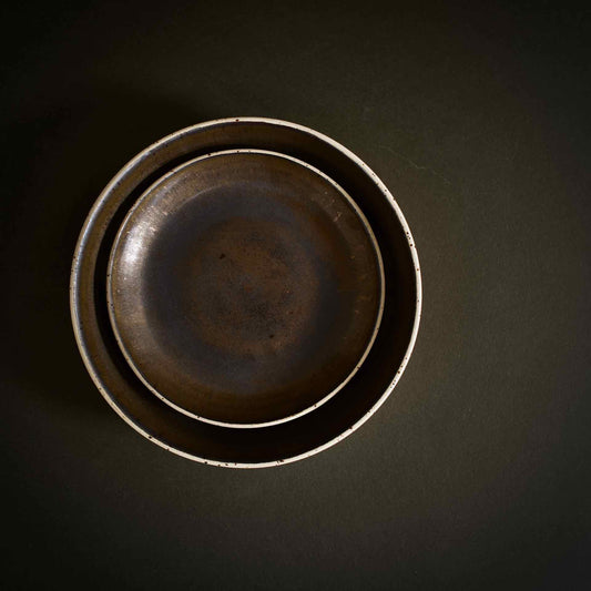 Bronze speckled bowl set