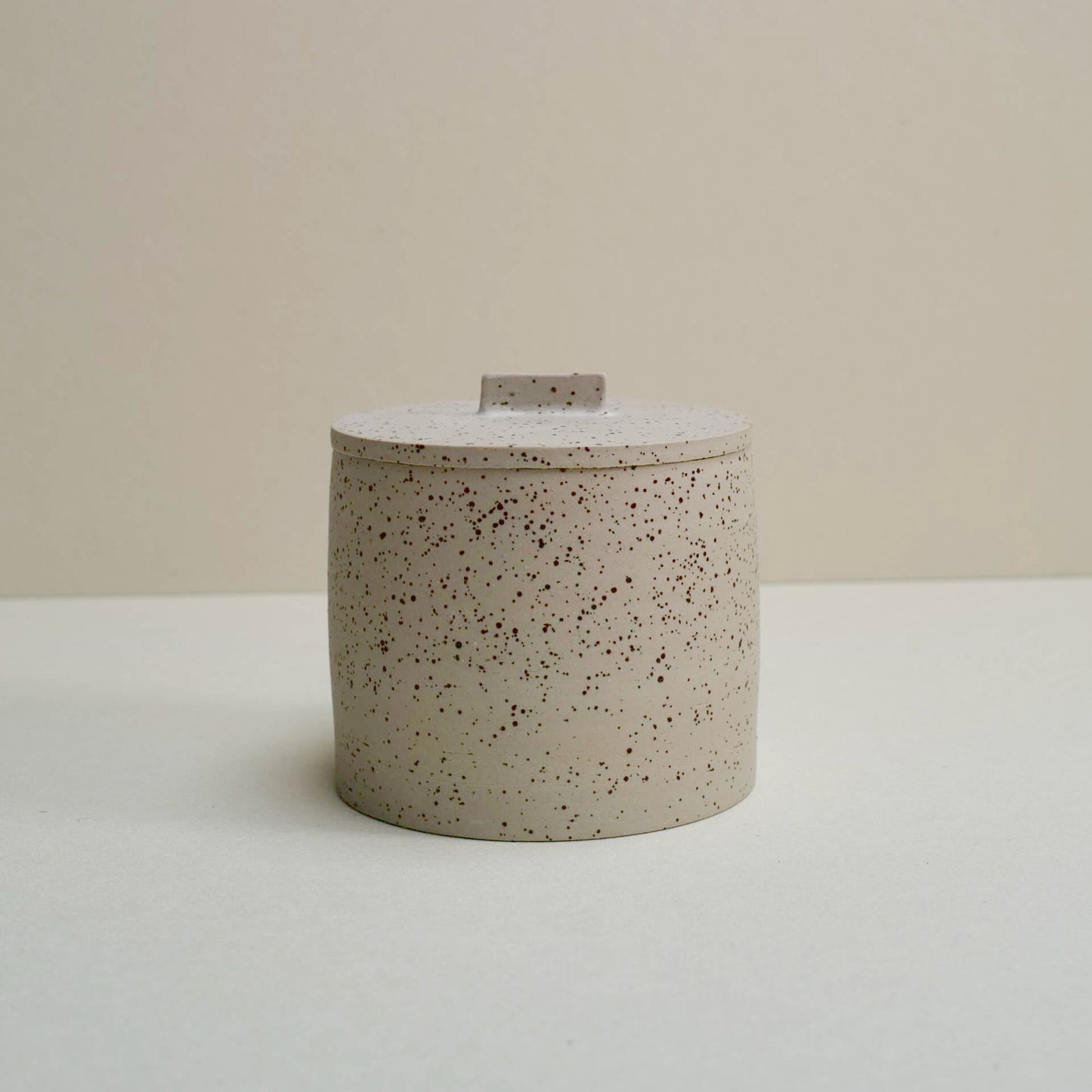Speckled storage jar