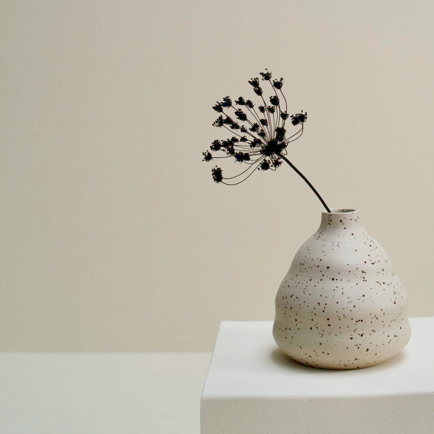 Speckled small vase