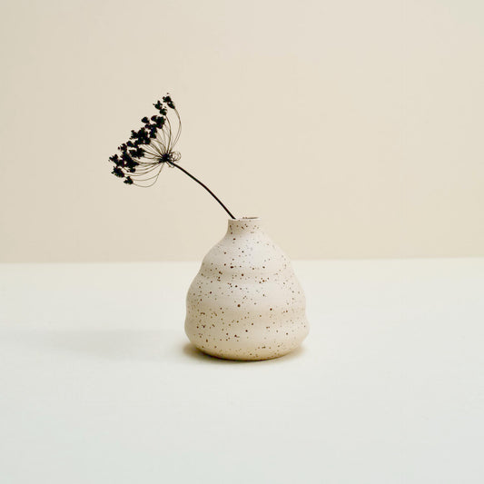 Speckled small vase