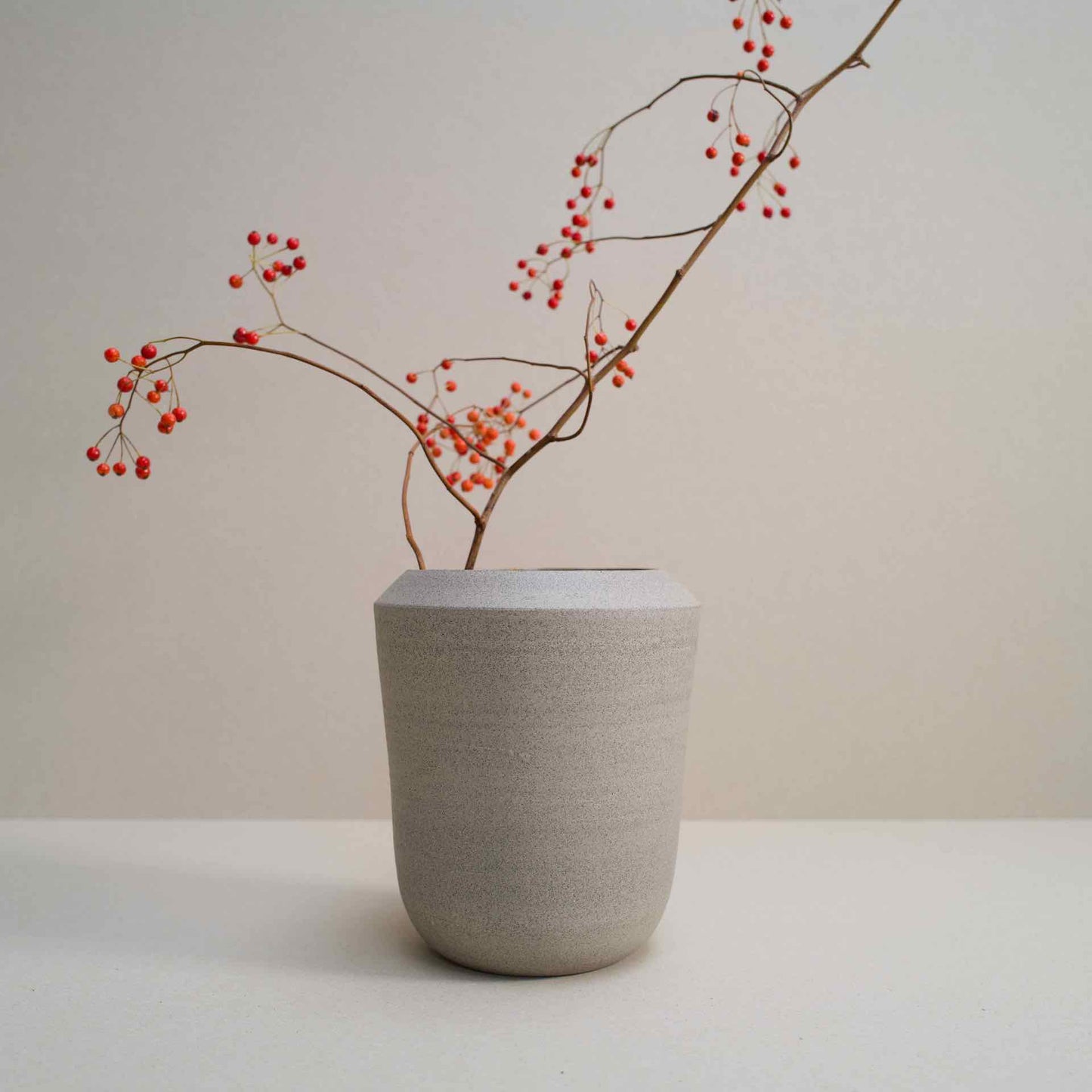 Gray vase
