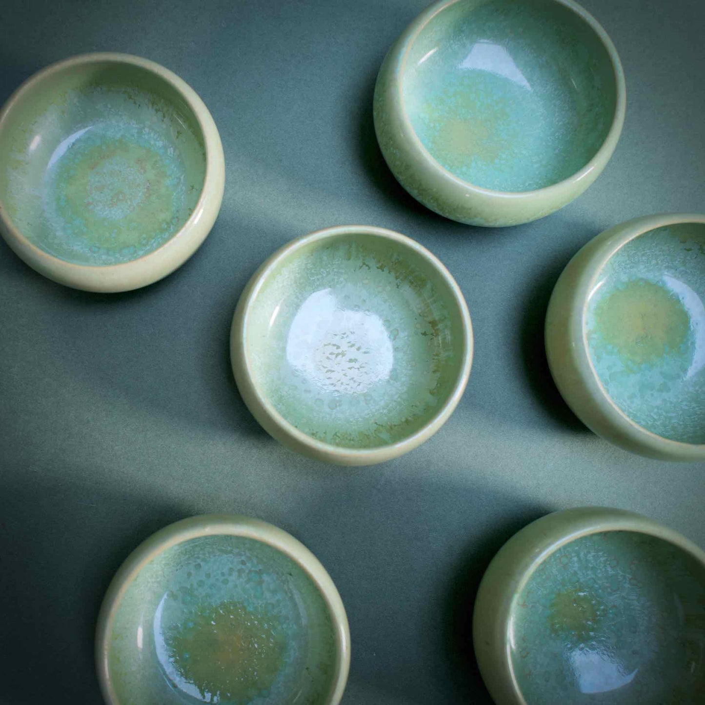 Green small bowls